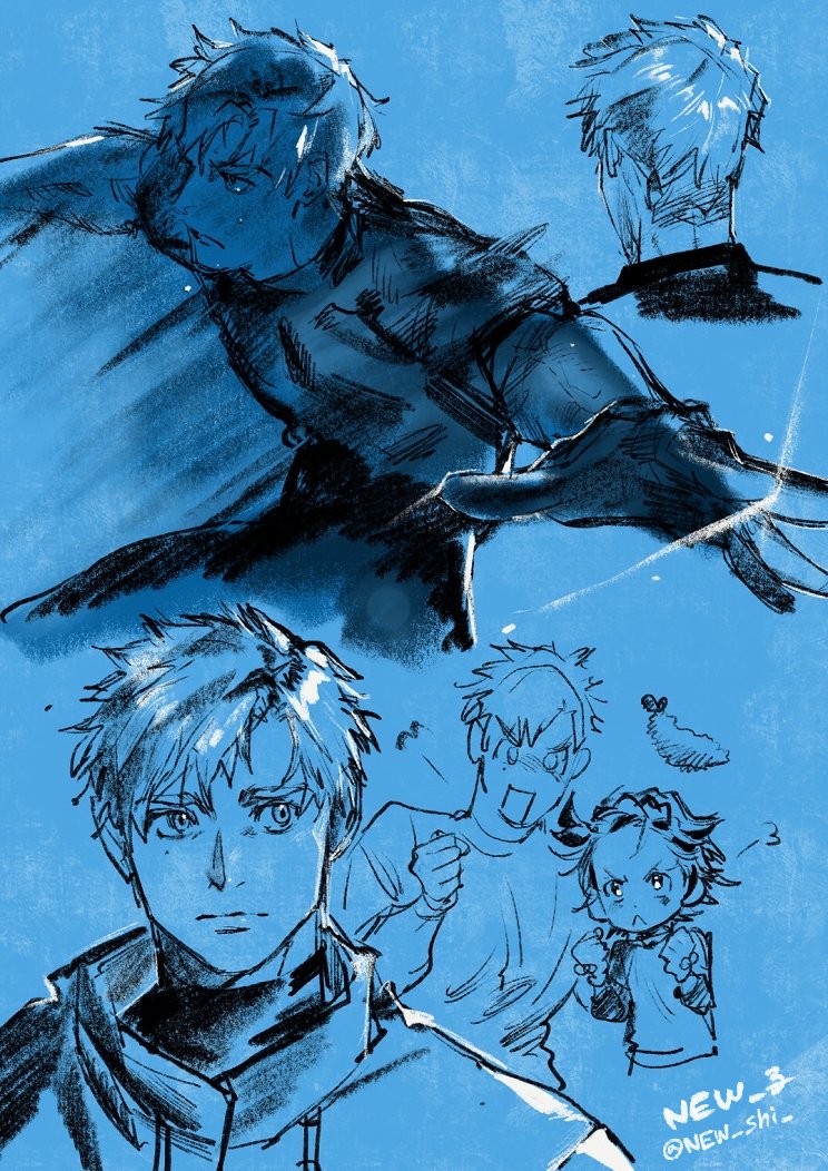 yuitsuka inori and akeuraji tsukasa (medalist) drawn by new_shi