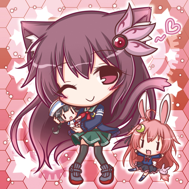 fairy, uzuki, kisaragi, kisaragi kai ni, and 61cm triple (oxygen) torpedo mount (kantai collection) drawn by komakoma_(magicaltale)