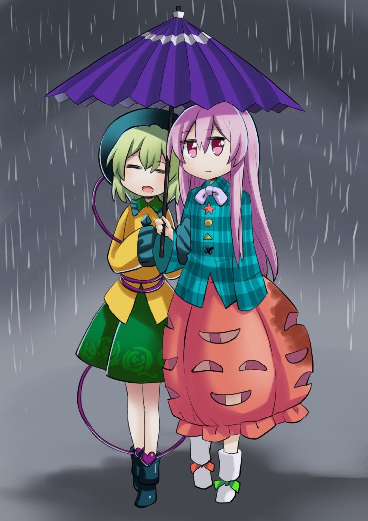 komeiji koishi and hata no kokoro (touhou) drawn by nobori_ranzu