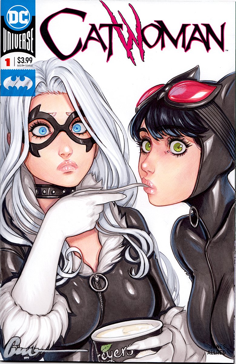 black cat, felicia hardy, catwoman, and selina kyle (marvel and 3 more) drawn by omar_dogan