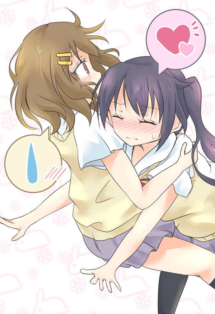 nakano azusa and hirasawa yui (k-on!) drawn by mickeysmith