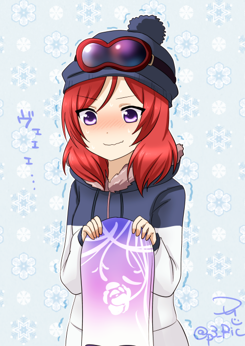 nishikino maki (love live! and 1 more) drawn by ric._(marchen_mozuku)