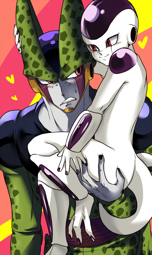frieza, cell, final form frieza, and perfect cell (dragon ball and 1 more) drawn by lotusmartus