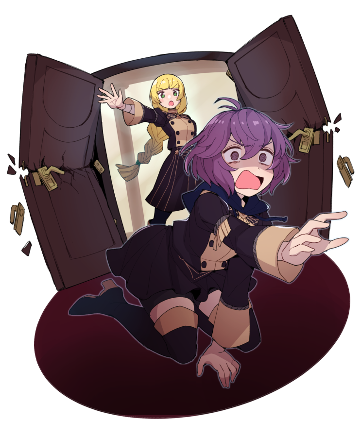 bernadetta von varley and ingrid brandl galatea (fire emblem and 1 more) drawn by do_m_kaeru