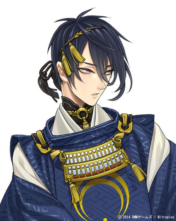 mikazuki munechika (touken ranbu and 1 more) drawn by sata_(ipev)