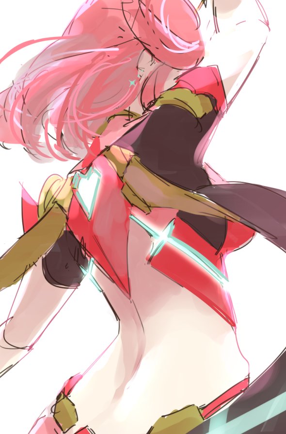pyra (xenoblade chronicles and 1 more) drawn by skeptycally