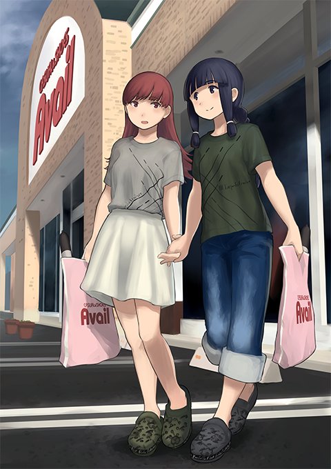 kitakami and ooi (kantai collection and 1 more) drawn by shibafu_(glock23)