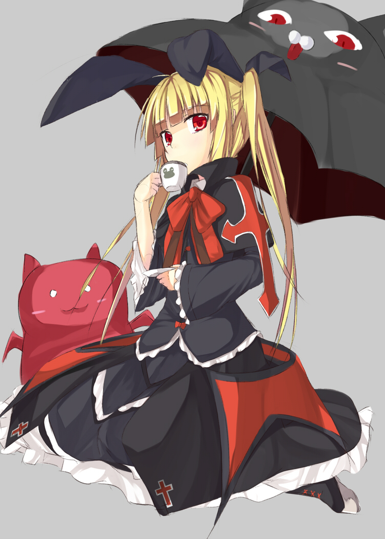rachel alucard, gii, and nago (blazblue) drawn by ban_(bannyata)