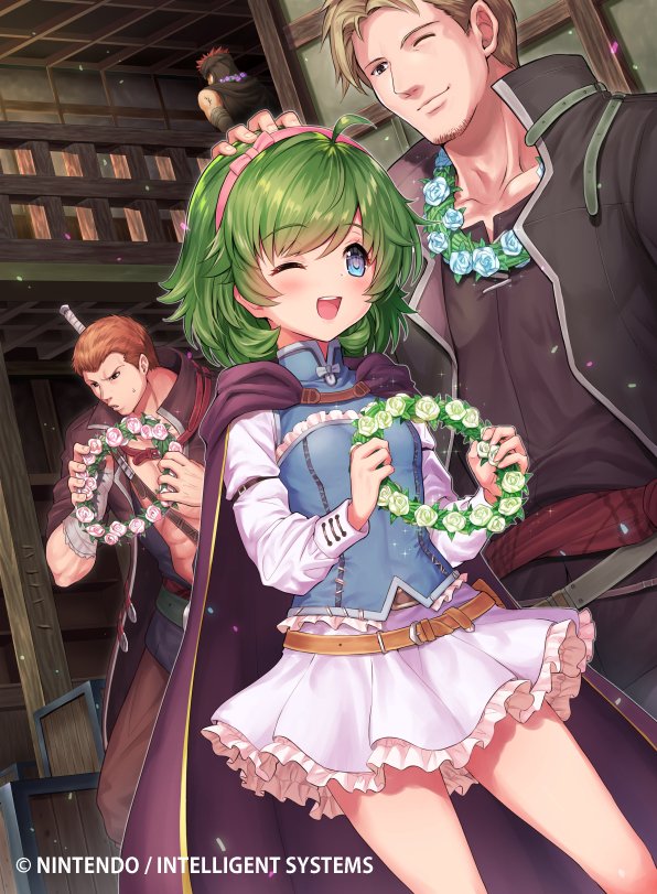 nino, jaffar, linus, and lloyd (fire emblem and 2 more) drawn by kousei_horiguchi