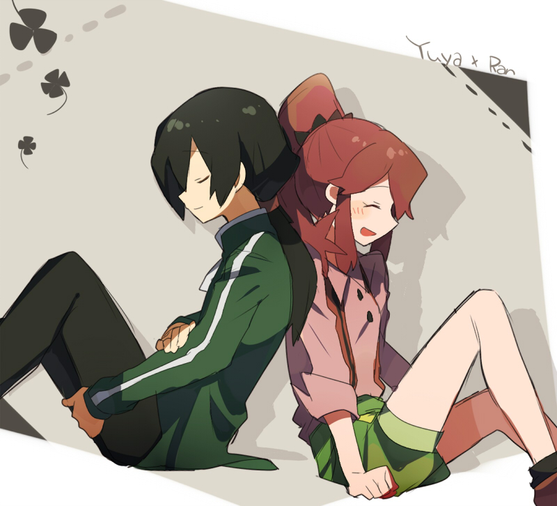 hanasaki ran and haibara yuuya (danball senki and 1 more) drawn by hekino_(aoruri)