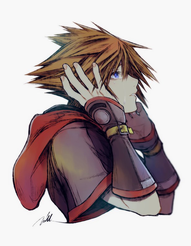sora (kingdom hearts and 1 more) drawn by mim_(mimya0600)