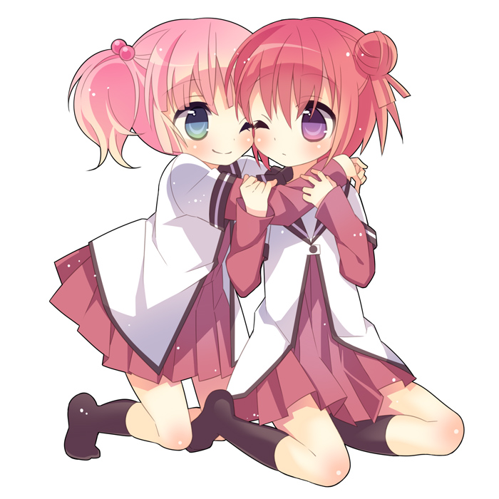 akaza akari and yoshikawa chinatsu (yuruyuri) drawn by sie-sie