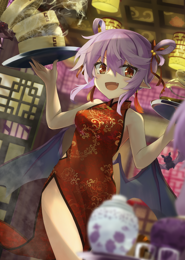 remilia scarlet and patchouli knowledge (touhou) drawn by akisome_hatsuka