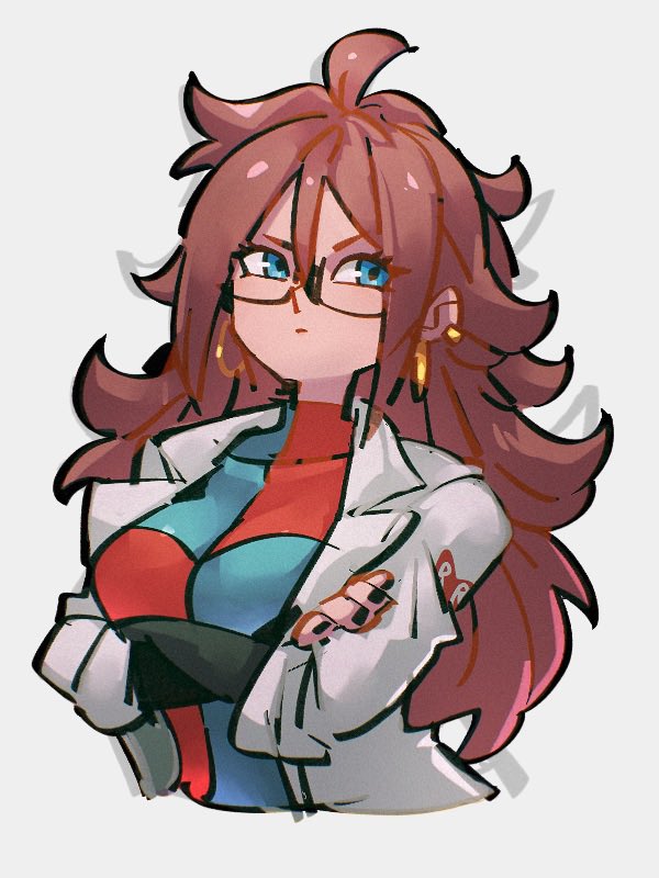 android 21 (dragon ball and 1 more) drawn by kemachiku