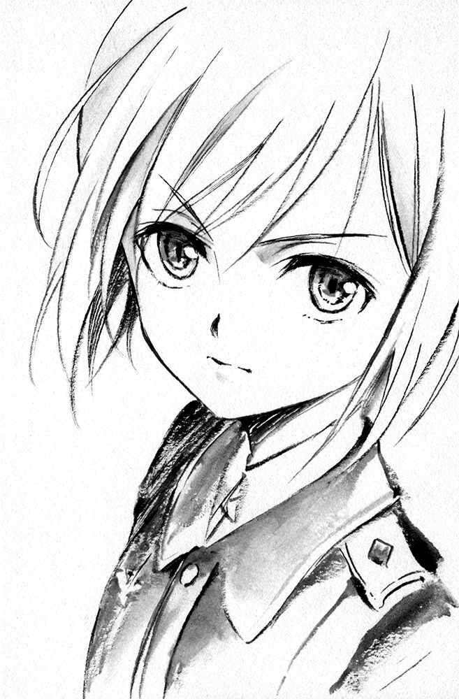 erica hartmann (world witches series and 1 more) drawn by agahari