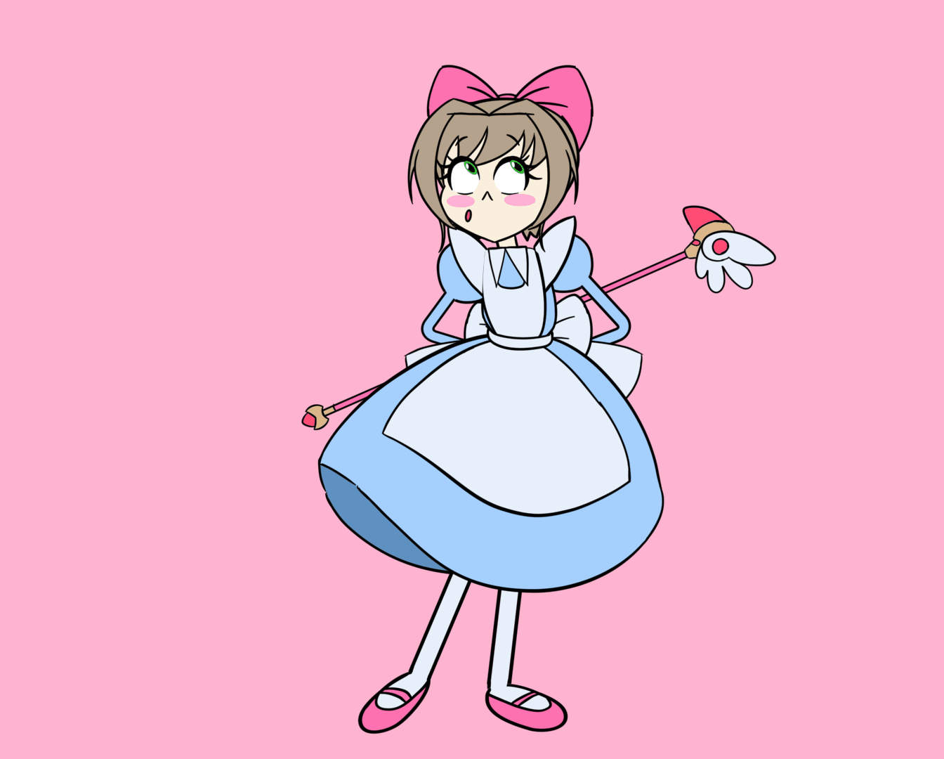 kinomoto sakura (cardcaptor sakura) drawn by anna_rettberg