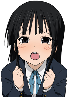 akiyama mio (k-on!) drawn by maso_(ascii_art)
