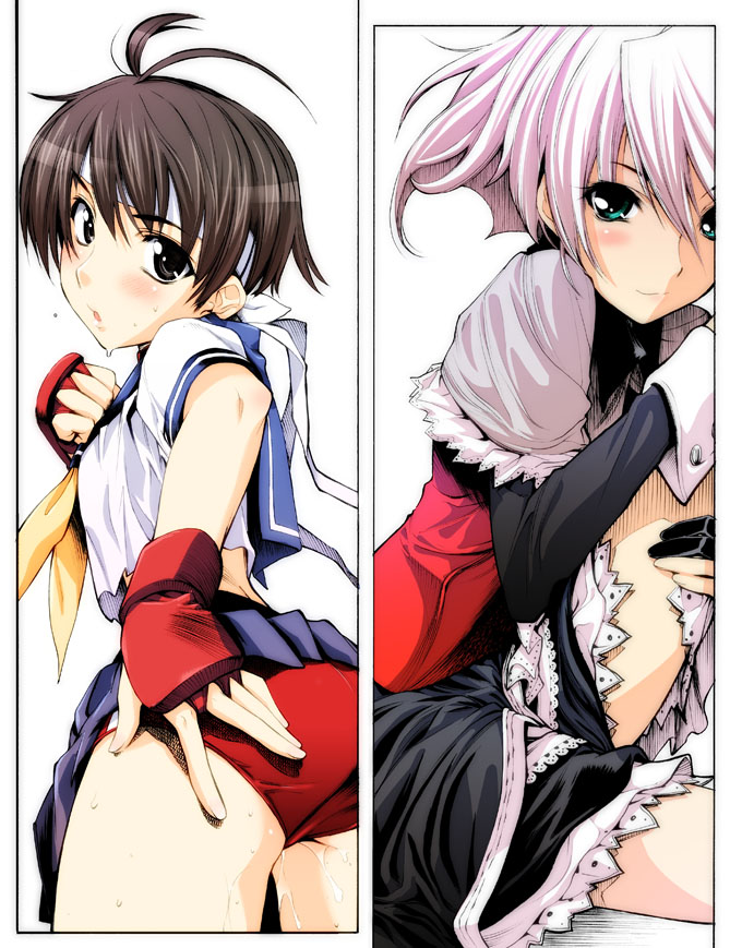 kasugano sakura and midi rose (street fighter and 1 more) drawn by shinonome_taro