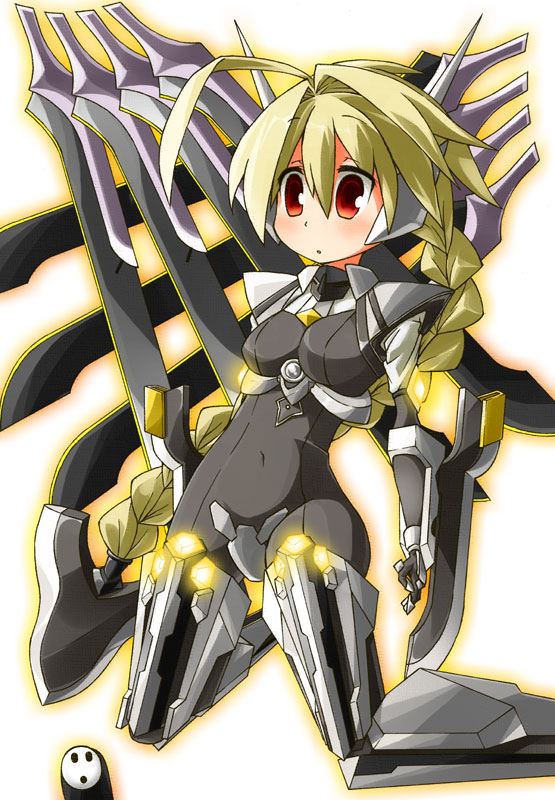 lambda-11 and arakune (blazblue) drawn by harada_(sansei_rain)