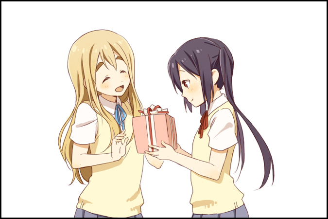 nakano azusa and kotobuki tsumugi (k-on!) drawn by kannuki_hisui