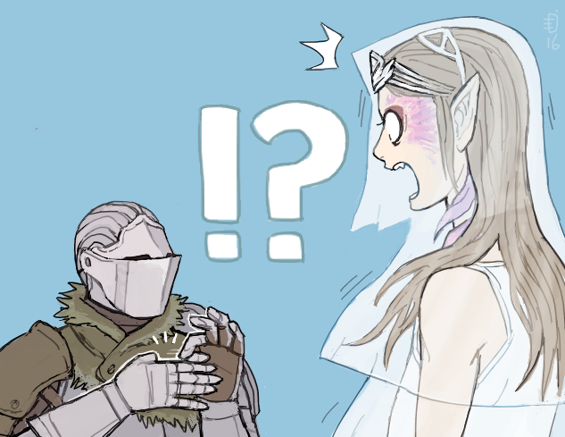 ashen one and company captain yorshka (dark souls and 1 more) drawn by emlan