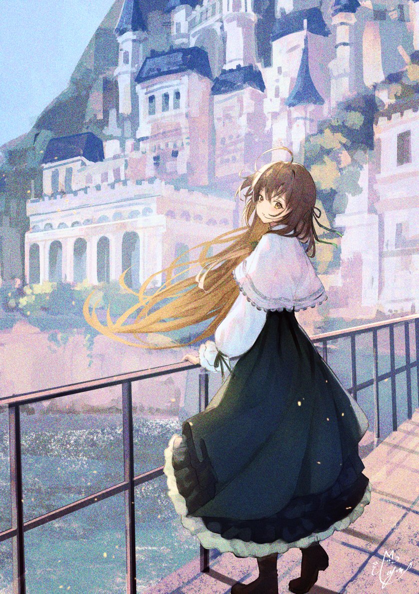 nanashi mumei (hololive and 1 more) drawn by xyunx