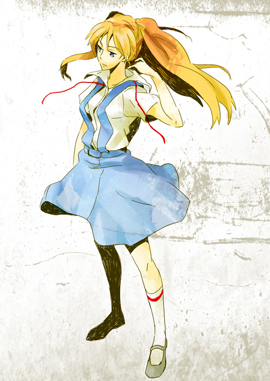souryuu asuka langley (neon genesis evangelion) drawn by kansai_local