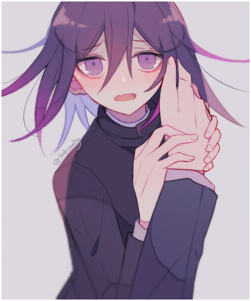 oma kokichi and saihara shuichi (danganronpa and 1 more) drawn by sakura_(fein5862817)