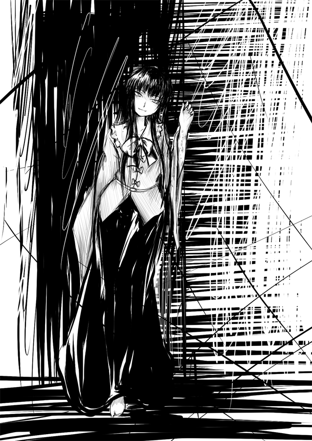 houraisan kaguya (touhou) drawn by mazeru