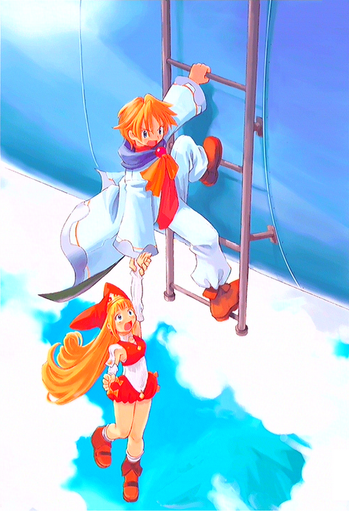 kururu and cello (marl kingdom and 1 more) drawn by ryoji_(nomura_ryouji)