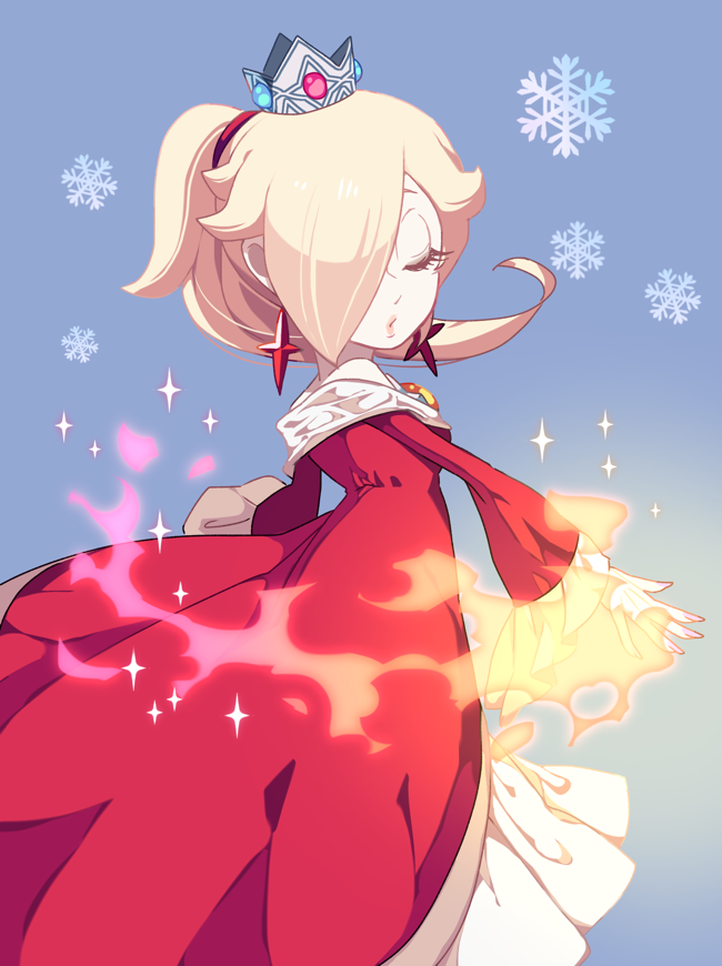 rosalina and fire rosalina (mario and 1 more) drawn by hoshikuzu_pan
