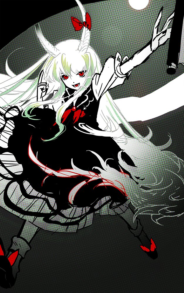 kamishirasawa keine and ex-keine (touhou) drawn by seeker