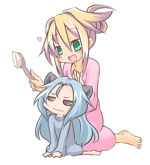 sora and star breaker (suguri) drawn by hono