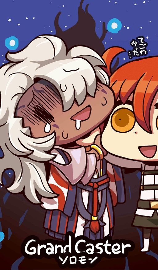 fujimaru ritsuka, solomon, and grand caster (fate and 1 more) drawn by riyo_(lyomsnpmp)
