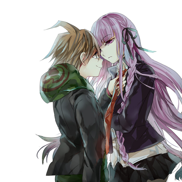 kirigiri kyoko and naegi makoto (danganronpa and 1 more) drawn by dennbadennba0105