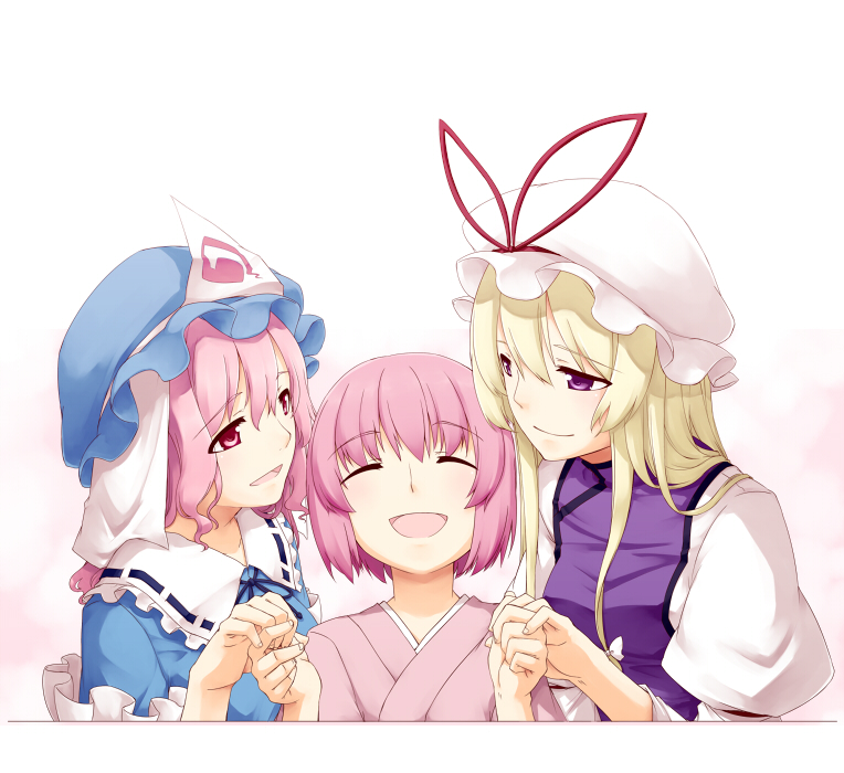 yakumo yukari and saigyouji yuyuko (touhou) drawn by sakuraba_yuuki