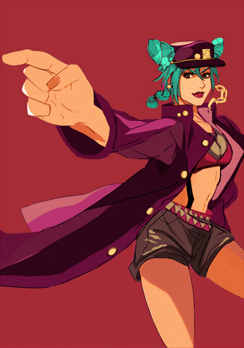 kujo jotaro and kujo jolyne (jojo no kimyou na bouken and 1 more) drawn by emptycicada