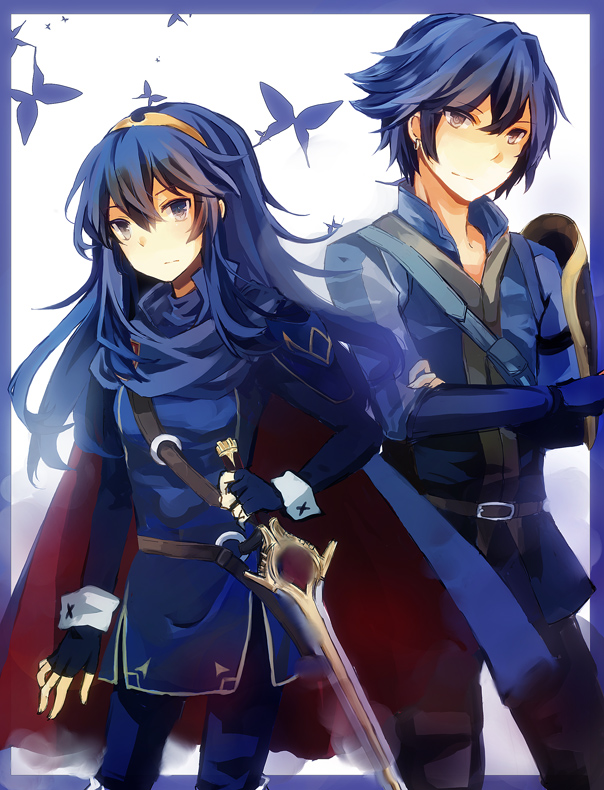 lucina and inigo (fire emblem and 1 more) drawn by sakuno_shion