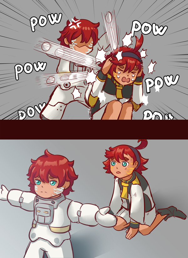 suletta mercury and ericht samaya (gundam and 1 more) drawn by dha315