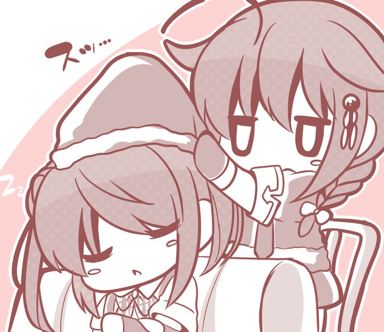shigure, shigure kai ni, and michishio (kantai collection) drawn by bloom2425