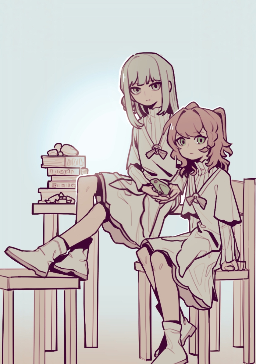 vertin and sonetto (reverse:1999) drawn by tudouwei_de_guodong