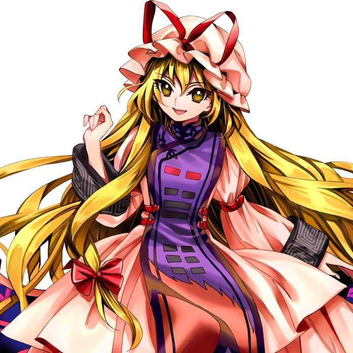 yakumo yukari (touhou and 1 more) drawn by harukawa_moe