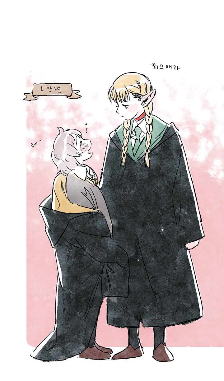 marcille donato and falin touden (dungeon meshi and 2 more) drawn by leeown