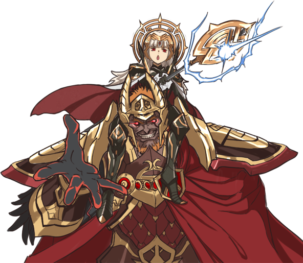 veronica and surtr (fire emblem and 1 more) drawn by amiba_(nerdamiba)