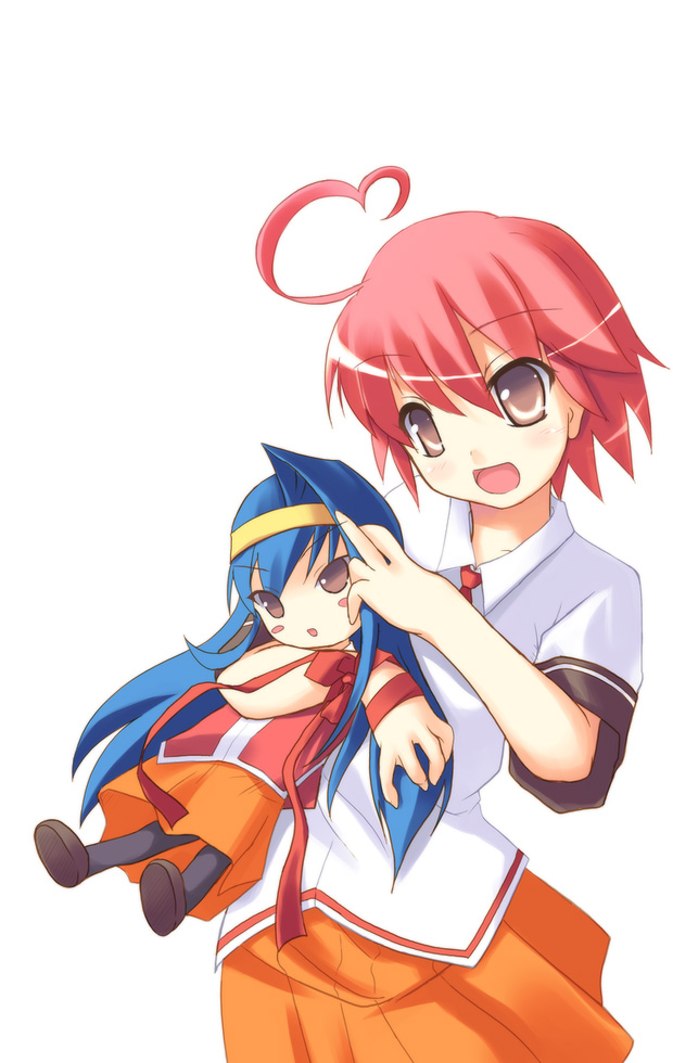 aino heart and tsuzura saki (arcana heart) drawn by safi