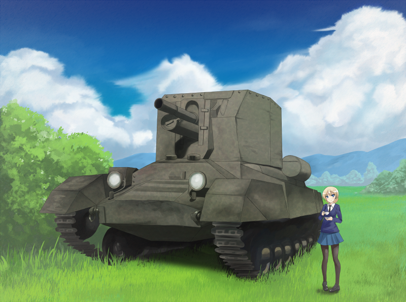 darjeeling (girls und panzer) drawn by yoake_no_koromo