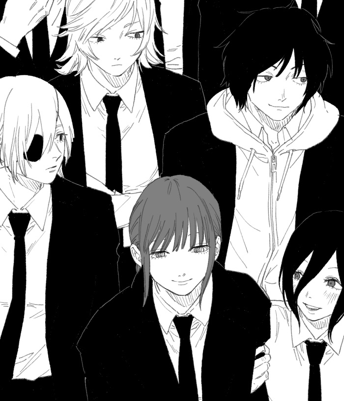 makima, reze, quanxi, sugo miri, and whip devil (chainsaw man) drawn by ajo_cnsw