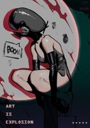 reze and bomb devil (chainsaw man) drawn by dlcaaa030