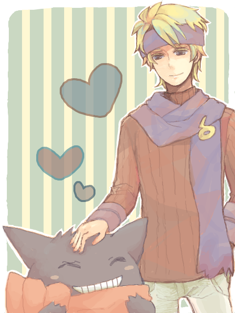 gengar and morty (pokemon and 1 more) drawn by sakisaka_(tegaki)