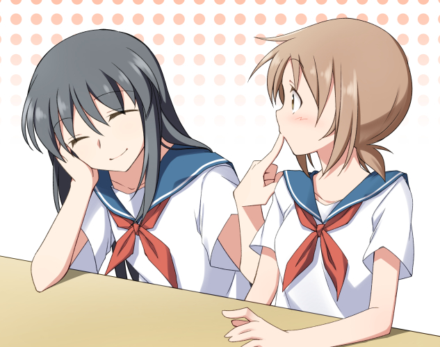 aikawa nozomi and shinozuka satsuki (conflict girl) drawn by dairi